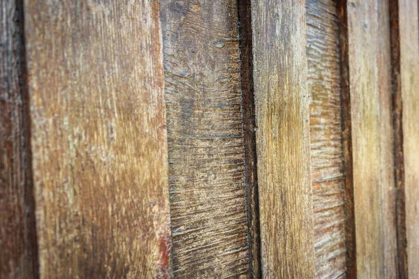 一个旧的棕色漆木门的结构 特写镜头 — 图库照片
