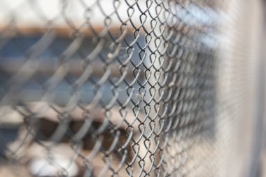 Rabitz ızgarası yakın plan. Paslı metal ağ dokusu.