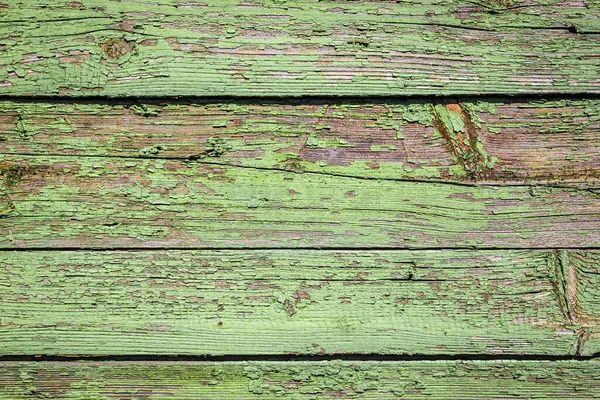 Fondo Madera Viejo Escamoso Con Pintura Verde Escamas — Foto de Stock