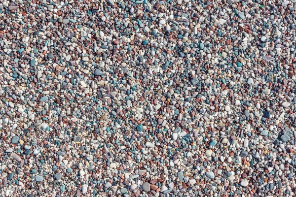 Çok Renkli Kumsal Çakıl Taşları Doğal Kayalar Arka Planı — Stok fotoğraf