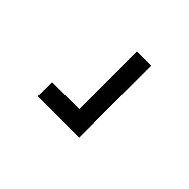 Simge vektörünü kontrol et. İşaret simgesini işaretle. kontrol listesi simgesi