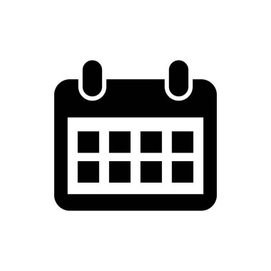 Takvim simgesi vektörü. Takvim sembolü. takvim vektör simgesi