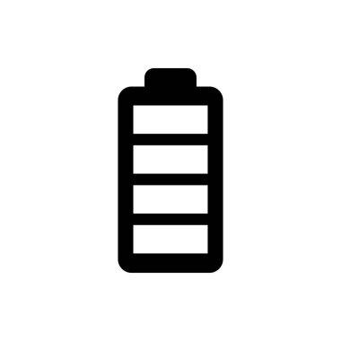 Batarya simgesi. Pil vektör simgesi