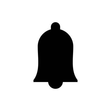 Bell Simgesi vektörü. Bildirim sembolü. Çan vektör simgesi