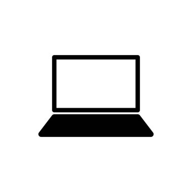 Dizüstü bilgisayar simgesi. Laptop vektör simgesi