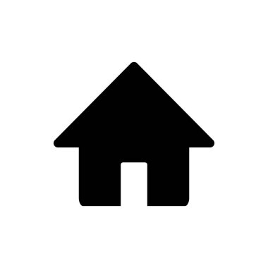 Ev ikonu. Ev vektörü simgesi