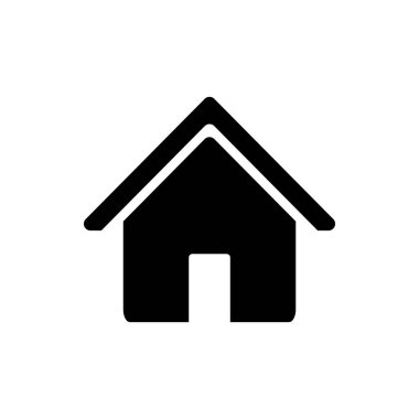 Ev ikonu. Ev vektörü simgesi