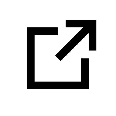 Bağlantı simgesi. Bağlantı vektör simgesi. Dış bağlantı sembolü vektör simgesi. Hiper Bağlantı sembolü.