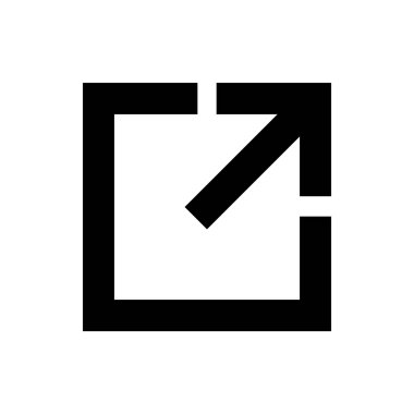 Bağlantı simgesi. Bağlantı vektör simgesi. Dış bağlantı sembolü vektör simgesi. Hiper Bağlantı sembolü.