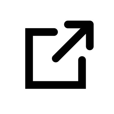 Bağlantı simgesi. Bağlantı vektör simgesi. Dış bağlantı sembolü vektör simgesi. Hiper Bağlantı sembolü.