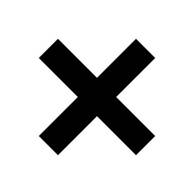 İkonu kapat. Simgeyi sil. sil, iptal et, çıkış sembolü