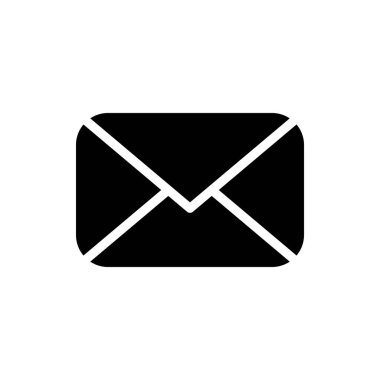 Posta vektör simgesi. E- posta simgesi. Zarf çizimi. İleti