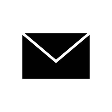 Posta vektör simgesi. E- posta simgesi. Zarf çizimi. İleti