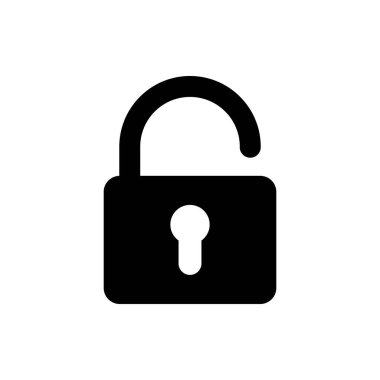 Kilit simgesi. Şifreleme simgesi. Güvenlik sembolü