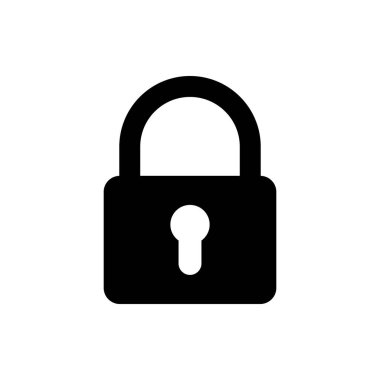 Kilit simgesi. Şifreleme simgesi. Güvenlik sembolü