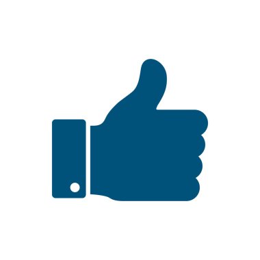 İkon gibi. Başparmaklar yukarı simgesi. Sosyal ortam simgesi