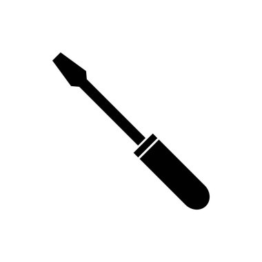 Tornavida simgesi. Tornavida vektör simgesi