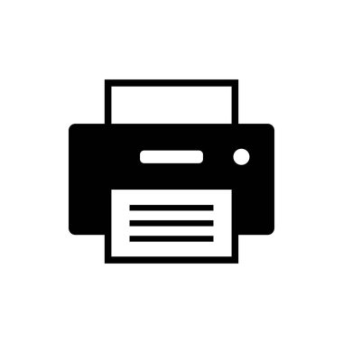 Yazıcı simgesi. yazdırma simgesi. Yazıcı vektör simgesi