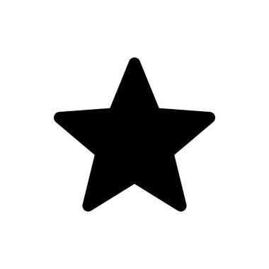 Yıldız Simgesi vektörü. Yıldız vektör simgesi. Beğeni sembolü