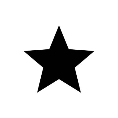 Yıldız Simgesi vektörü. Yıldız vektör simgesi. Beğeni sembolü
