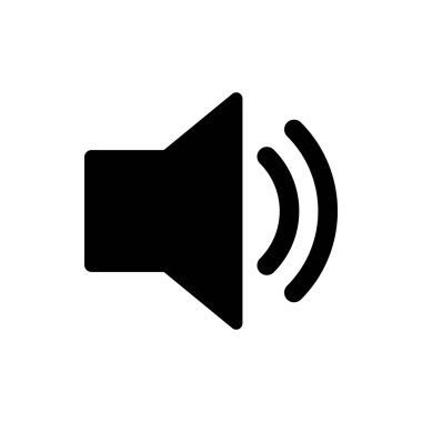 Sözcü simgesi vektörü. Cilt simgesi. Hoparlör simgesi vektörü