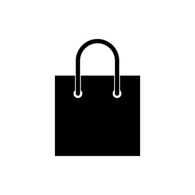 Alışveriş poşeti ikonu. Alışveriş poşeti vektör simgesi