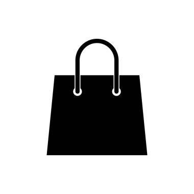 Alışveriş poşeti ikonu. Alışveriş poşeti vektör simgesi