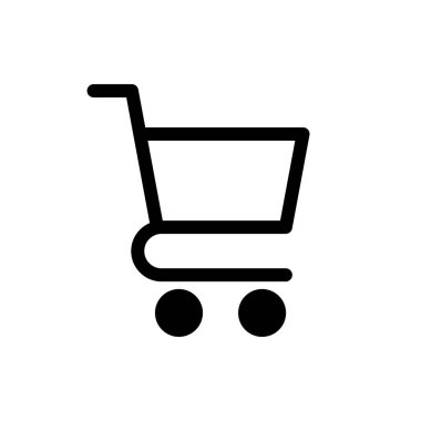Simge vektör alışveriş. Alışveriş Sepeti simgesini