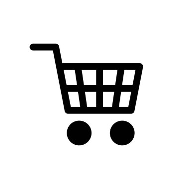 Simge vektör alışveriş. Alışveriş Sepeti simgesini