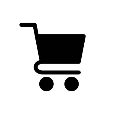 Simge vektör alışveriş. Alışveriş Sepeti simgesini