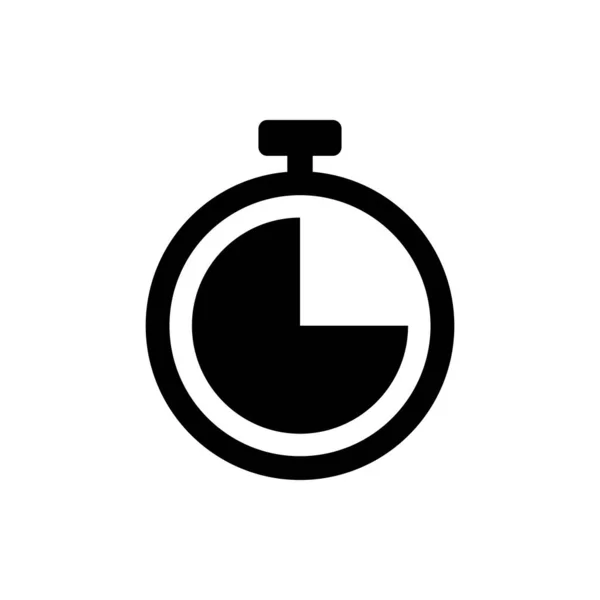 Icono Tiempo Reloj Vector Icono Icono Vector Tiempo — Vector de stock