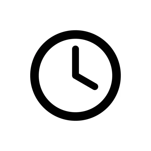 Піктограма Часу Вектор Піктограми Годинника Піктограма Вектора Часу — стоковий вектор