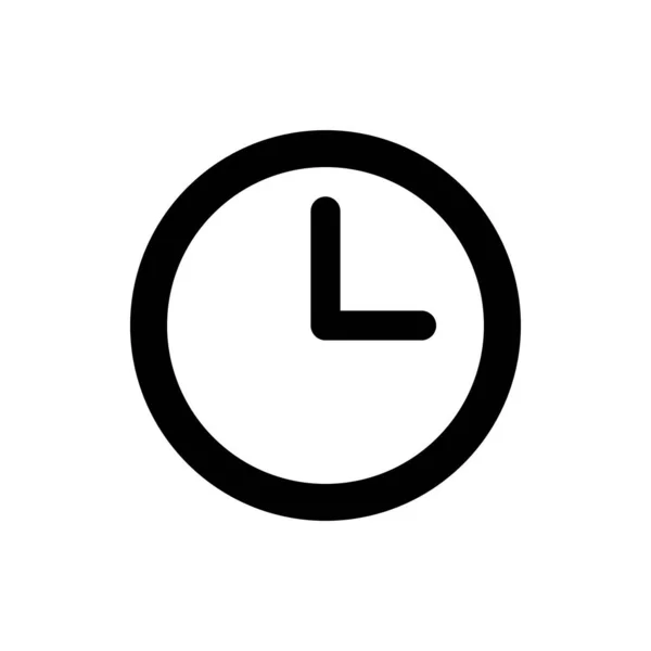 Icono Tiempo Reloj Vector Icono Icono Vector Tiempo — Archivo Imágenes Vectoriales