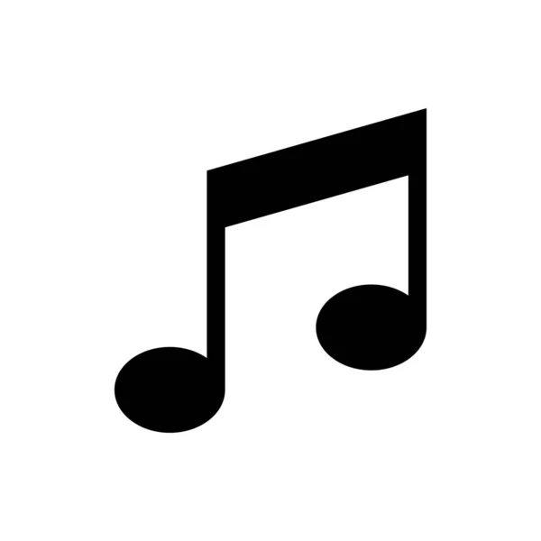 Musik Symbol Musik Vektor Symbol Melodie Lied Note Ton Audio — Stockvektor