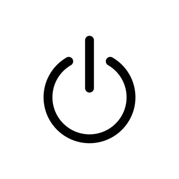 Power Symbol Power Switch Icon Start Power Ikone — Stockvektor