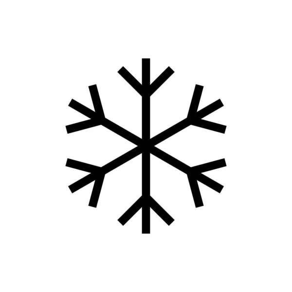 雪花的图标 雪图标向量 寒冬的象征 — 图库矢量图片
