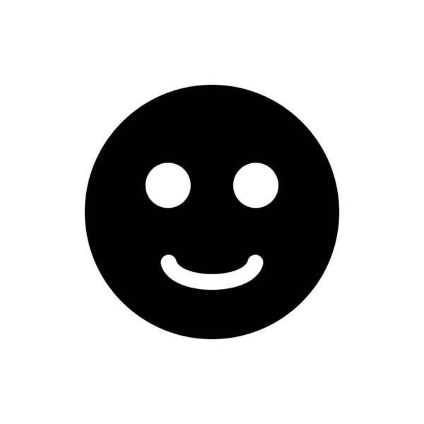 Icono Sonrisa Icono Vector Sonrisa Emoticon Icon Vector — Vector de stock