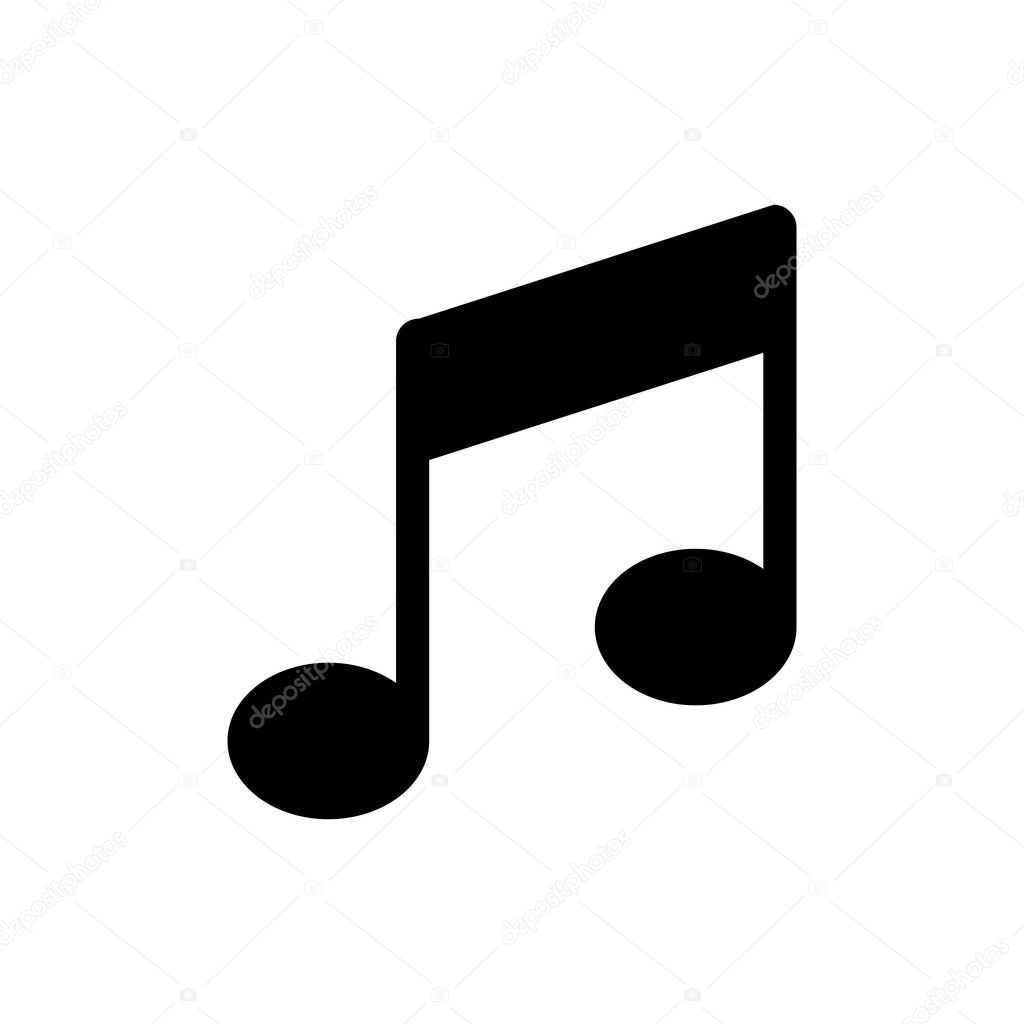 Music icon, music vector icon, Melody, song, note, sound, audio sign