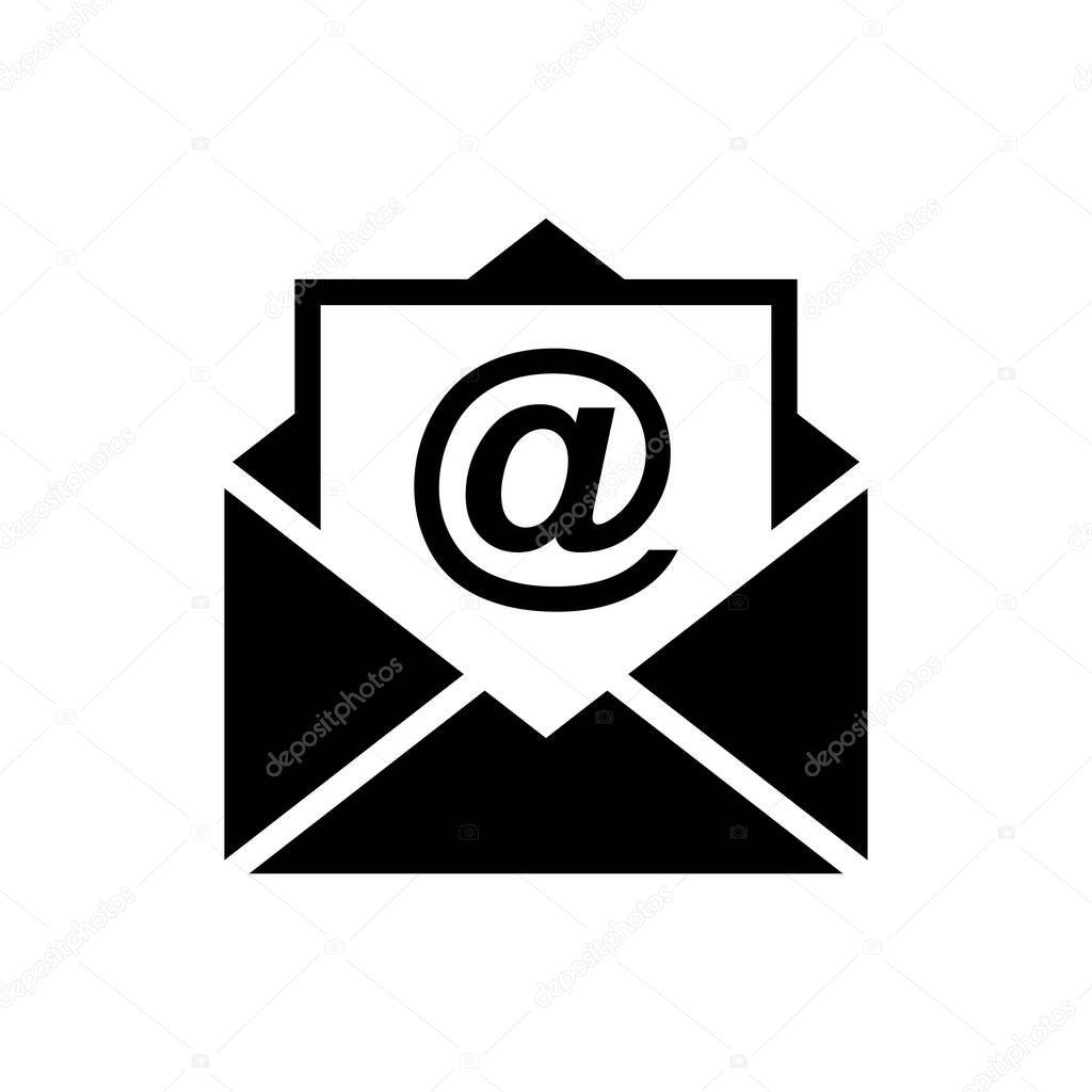 Mail vector icon. E-mail icon. Envelope illustration. Message