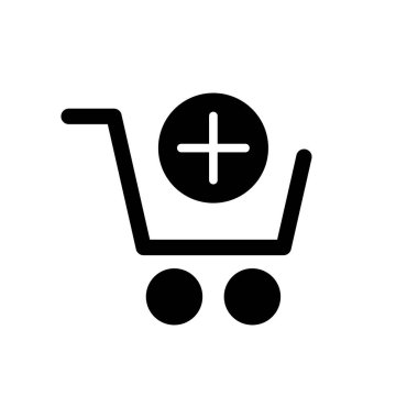 Simge vektör alışveriş. Alışveriş Sepeti simgesini