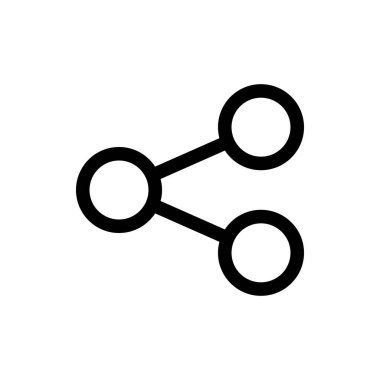 Paylaşım simgesi. Vektör simgesini paylaş