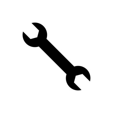 İngiliz anahtarı simgesi. Anahtar vektör simgesi. Anahtar sembolü