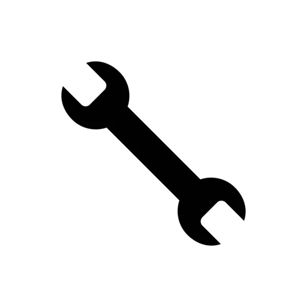 Ikona Klíče Vektorová Ikona Klíče Symbol Spanner — Stockový vektor