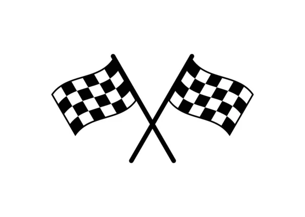 Simgeyi başlat. Yarış bayrağı ikonu. Rekabet bayrak çizgisi vektör simgesi. Yarış bayrağı. Bitirme bayrağını başlat