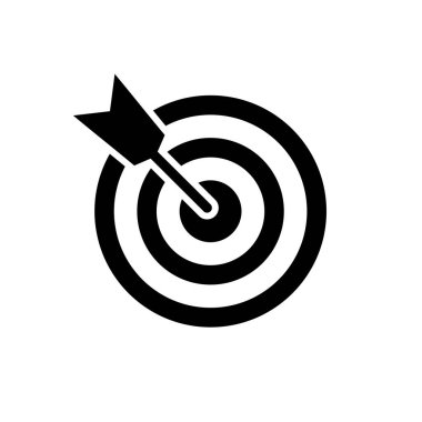 Hedef simgesi. Hedef vektör simgesi