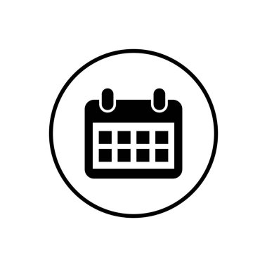 Takvim simgesi vektörü. Takvim sembolü. takvim vektör simgesi