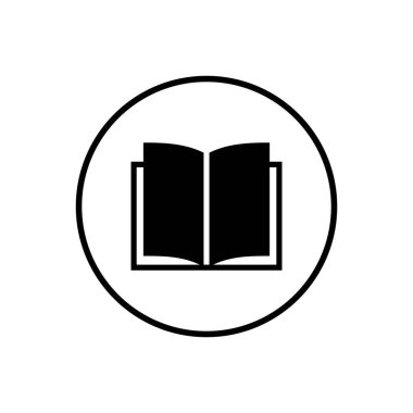 Kitap ikonu. Kitap vektörü simgesi