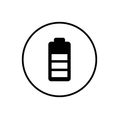 Batarya simgesi. Pil vektör simgesi