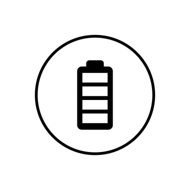 Batarya simgesi. Pil vektör simgesi