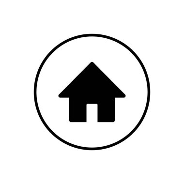 Ev ikonu. Ev vektörü simgesi